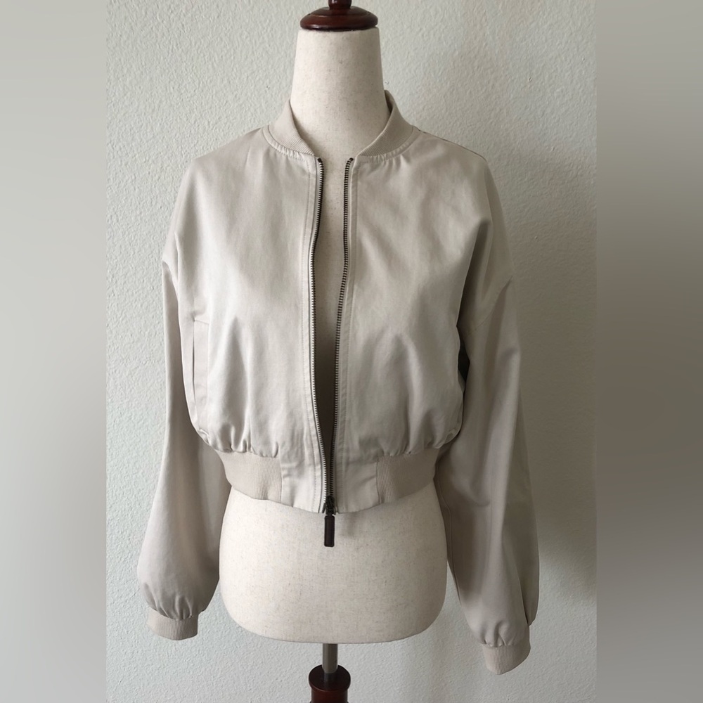 NORDSTROM + EDIKTED - Crop Bomber Jacket - Picture 2 of 15